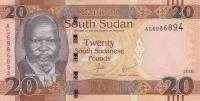 Gallery image for South Sudan p13b: 20 Pounds from 2016